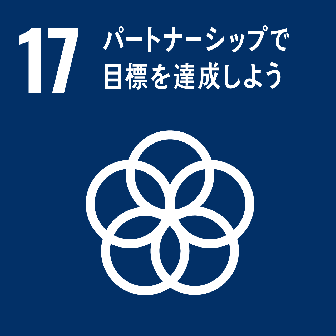 イラスト：17.パートナーシップで目標を達成しよう